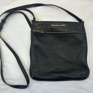 Michael Kors Riley Crossbody Black Leather Bag